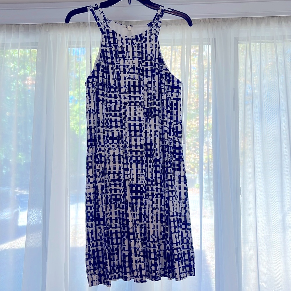 Guess Blue and White Summer Dress